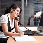 Woman at desk