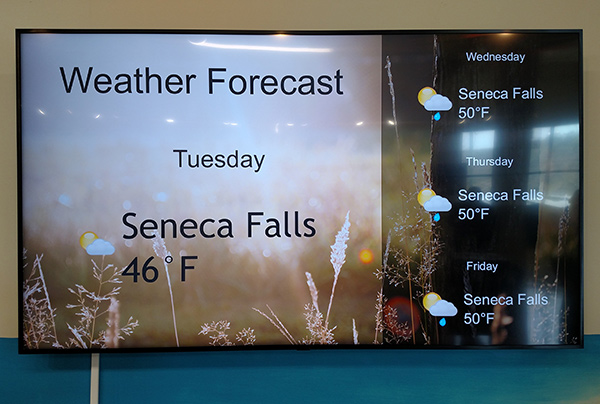 Digital Signage Seneca Falls Visitors Center Rochester, NY