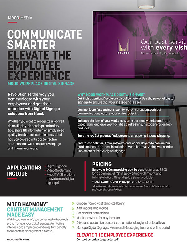 2020 Workplace Digital Signage