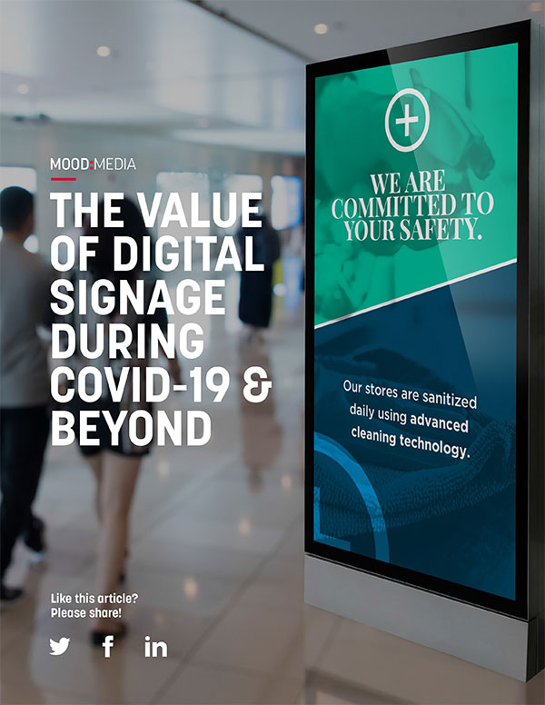 The Value of Digital Signage During Covid-19 Beyond