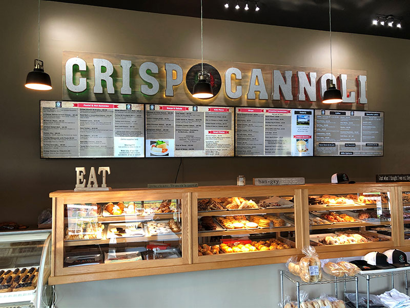 Digital Menu Boards<br/> Crisp Cannoli<br/> Albany NY